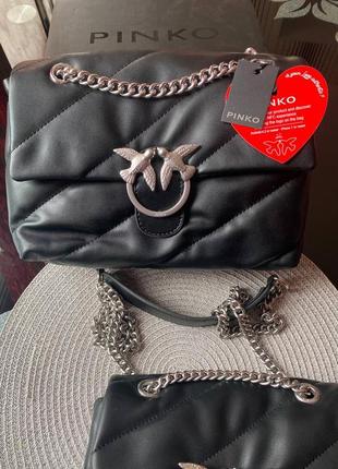 Женская чёрная сумка puff