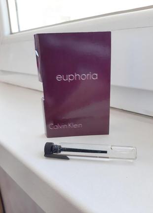 Calvin klein euphoria women💥оригинал миниатюра пробник mini 5 мл книжка игла6 фото