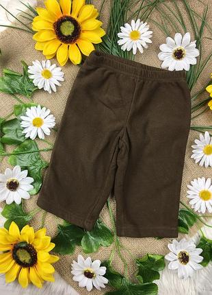 Флисовые штанишки на 0-3 мес