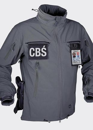 Куртка вітровка дощовик windblockers helikon-tex® cougar qsa™ + hid™ jacket® - shadow grey