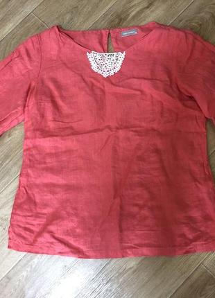 Стильна льняна  блузка від  linen gallery