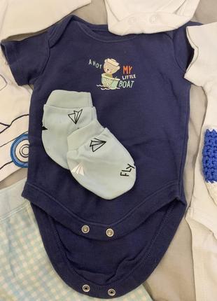 Комплект одягу на новонародженого 0-3 місяці для5 фото