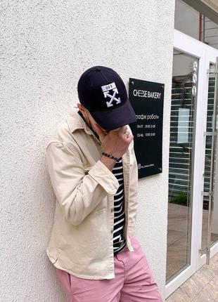 Бейсболка off white