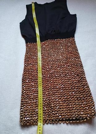 Короткое коктельное платье,вечернее нарядное платье резинка в паетках6 фото