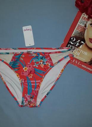Низ от купальника плавки размер 44-46 / 10 листья тропики новые