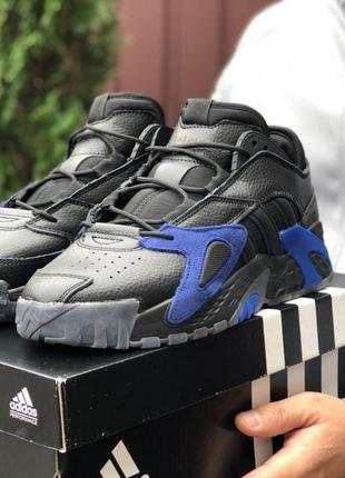 Кросівки adidas streetball чорні із синім