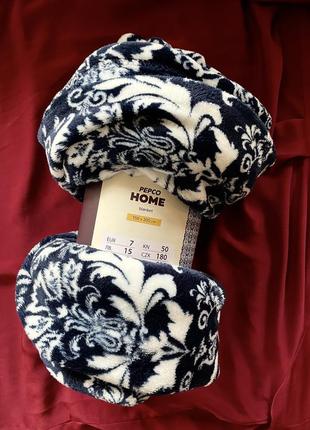 Плед флисовый pepco home с узором купить тёплый плед одеяло покрывало