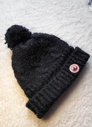 Тепла шапка на дівчинку зима