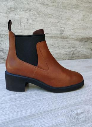 Camper кожаные ботинки челси на устойчивом каблуке zara massimo dutti tods bally
