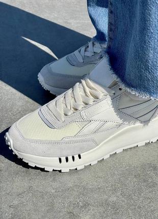 Кросівки жіночі reebok classic leather  legacy white olahrada/кроссовки женские рибок классик легаси8 фото