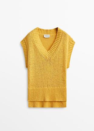 Длинный  жилет  limited edition massimo dutti  оверсайз