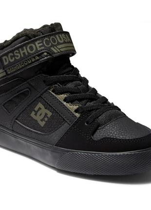 Дитячі утеплені хайтопи, високі кросівки dc shoes, 100% оригінал