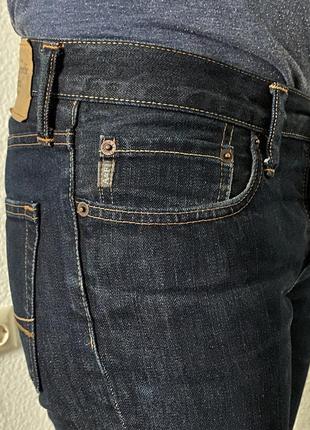 Чоловічі джинси прямого крою сині з плотного деніму4 фото