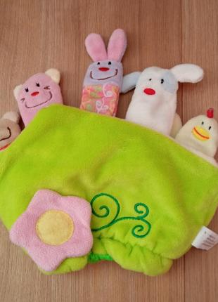 Мягкая игрушка mommy love полянка, пальчиковый театр