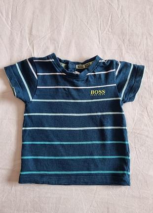 Футболка hugo boss 6м 67 см в полоску котонова
