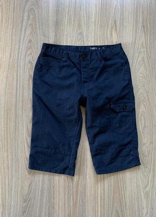 Мужские джинсовые бриджи деним плотные с карманами