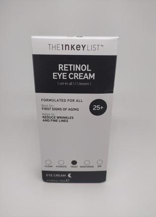 Крем для очей, що омолоджує з ретинолом the inkey list retinol eye cream 15 мл2 фото