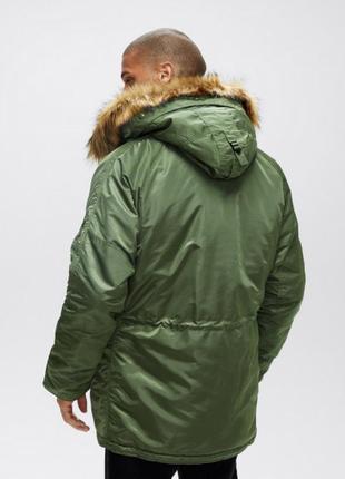 Alpha industries slim fit n-3b парка зимова куртка7 фото