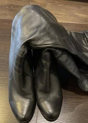 Кожаные осенние сапоги 👢3 фото