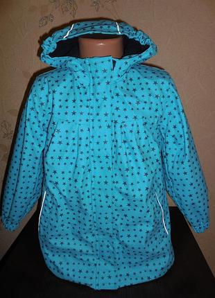 Куртка деми- дождевик *x-mail* верх прорезинен,на флисе, 5 лет.