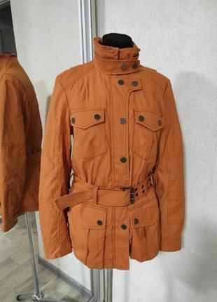 Куртка zara милитари с накладными карманами в стиле barbour massimo dutti h&amp;m mango
