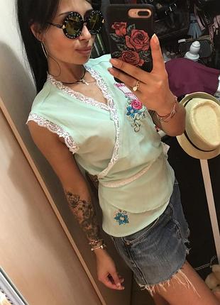 Эффектная блузочка на запах