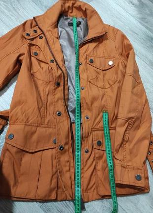 Куртка zara милитари с накладными карманами в стиле barbour massimo dutti h&amp;m mango7 фото