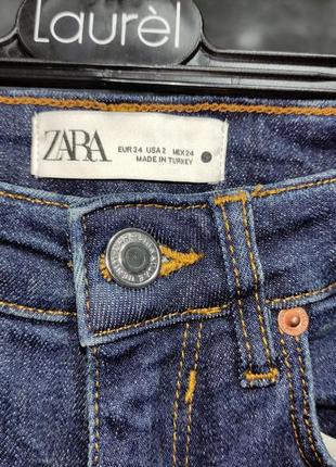 Темно синие джинсы скини zara4 фото