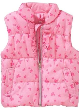 Безрукавка жилетка жилет для дівчинки 74 86 92см topomini topolino