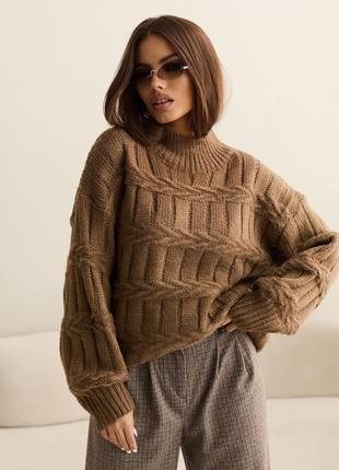 Светр кавовий