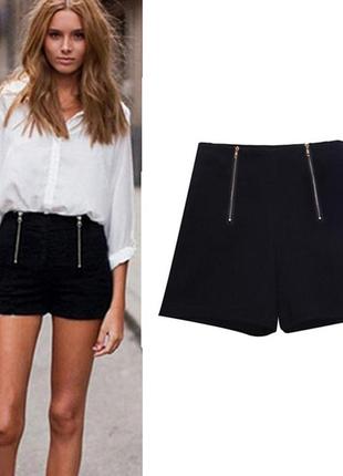 Шорты зара zara с высокой посадкой
