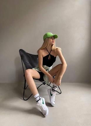 Жіночі кросівки nike blazer low 77 green4 фото