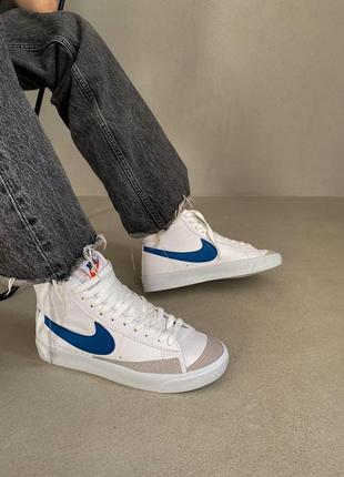 Жіночі кросівки nike blazer mid 77 blue знижка sale