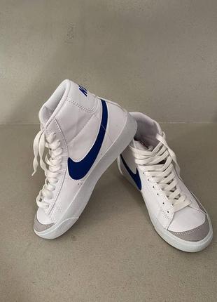 Жіночі кросівки nike blazer mid 77 blue знижка sale5 фото