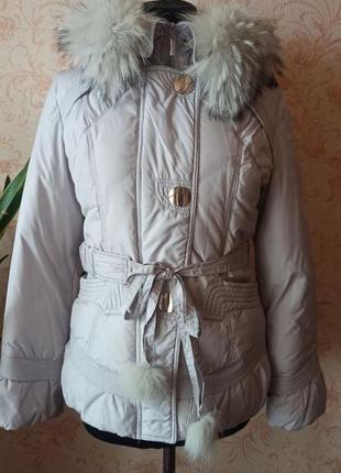 Зимова куртка пуховик розмір 46-48