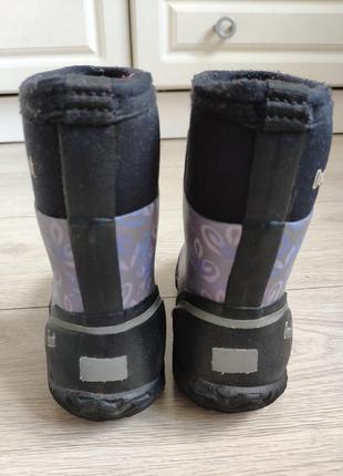 Водонепроникні утеплені чобітки 16см з frozen3 фото