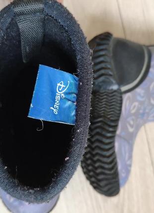 Водонепроникні утеплені чобітки 16см з frozen8 фото