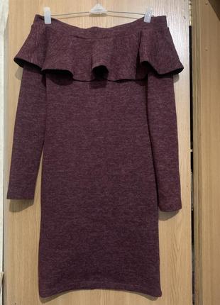 Плаття тепленьке з оголеними плечимаfashion girl