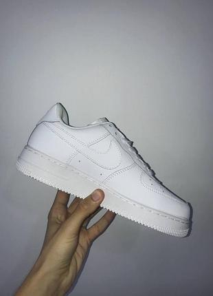 Nike air force 1 white жіночі шкіряні кросівки найк