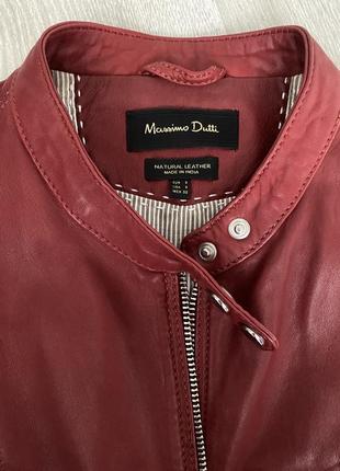 Кожаная куртка massimo dutti6 фото