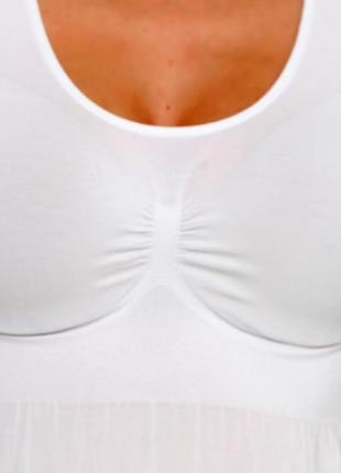 Нічна біла сорочка жіноча нічна сорочка для вагідних нічна майка біла ночная белая женская майка5 фото