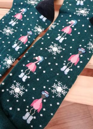 Шкарпетки з новорічним фламінго h&m2 фото
