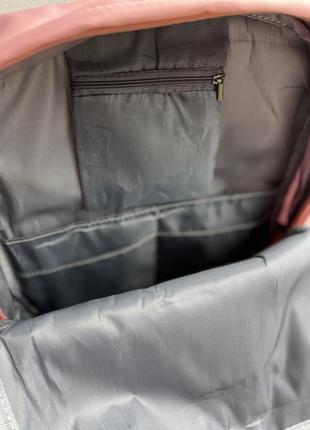 Рюкзак в стиле канкен (портфель, сумка) серо розовый5 фото