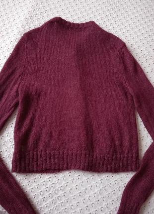 Светрик з мохеру теплий светр на гудзики кофта свитер из мохера2 фото