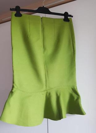 Зеленая шерстяная юбка grandezza4 фото