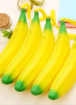 Силиконовый / резиновый пенал банан7 фото