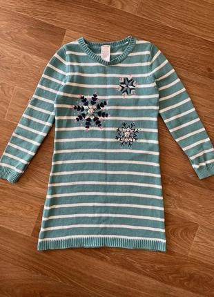 В‘язане тепле плаття 100% бавовна