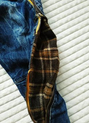 Жіночі стильні вінтажні демісезонні джинси raw denim7 фото