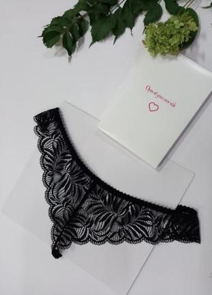 Труси contica panties obsessive відкриті мереживо5 фото