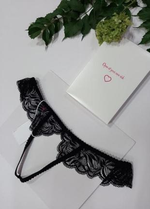 Труси contica panties obsessive відкриті мереживо4 фото